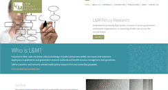 Desktop Screenshot of lmpolicyresearch.com