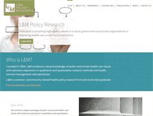 Tablet Screenshot of lmpolicyresearch.com